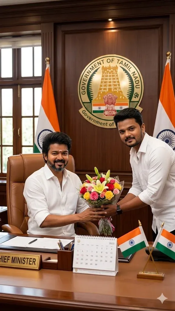 Vijay CM fictional ceremony AI prompt