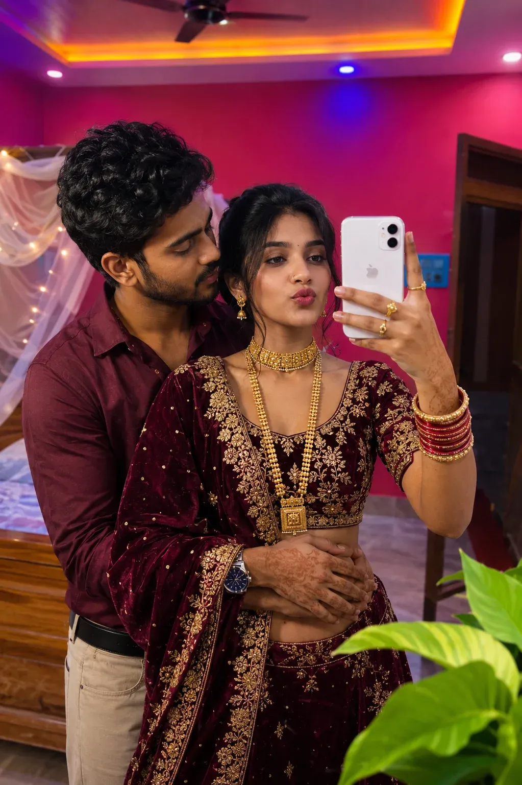 Royal mirror selfie Instagram AI prompt