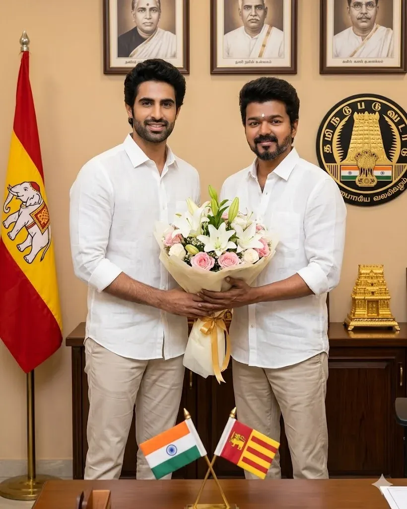 Vijay TVK fictional government office AI prompt