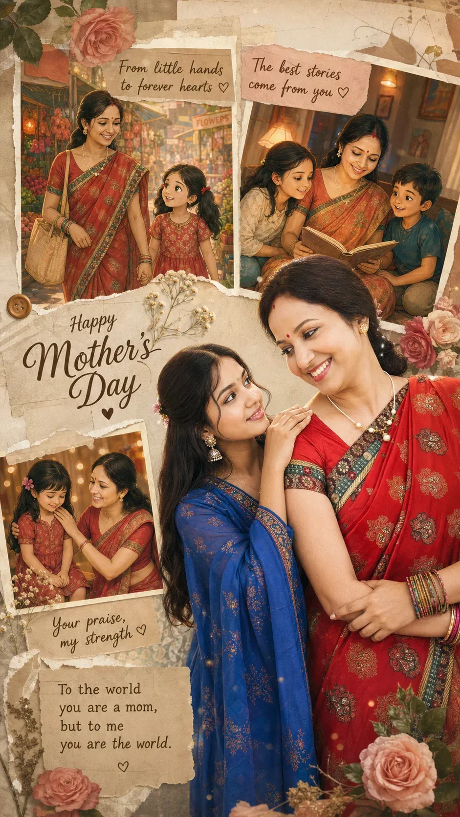 Cinematic childhood mother daughter ChatGPT prompt