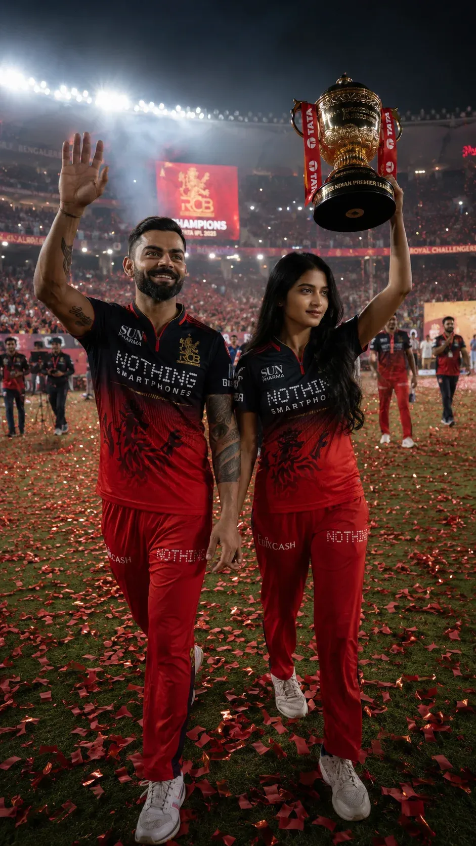 RCB winning stadium walk prompt
