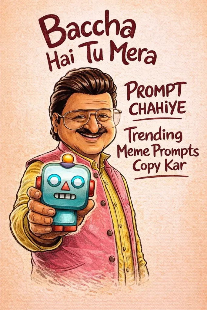 Baccha Hai Tu Mera doodle meme prompt