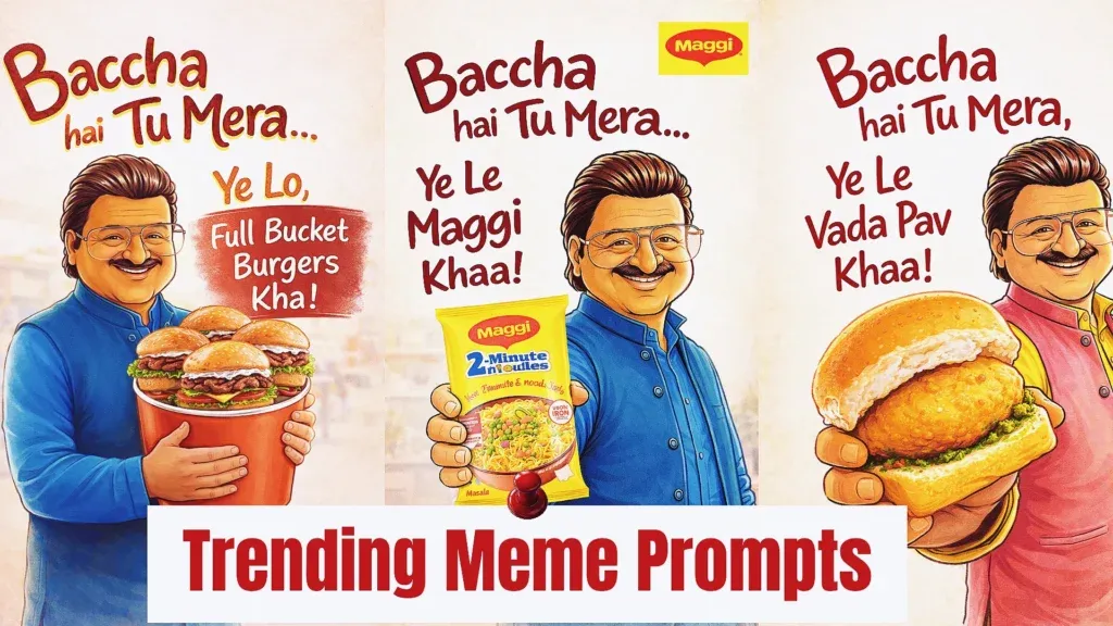 baccha hai tu mera prompt ChatGPT viral meme ad