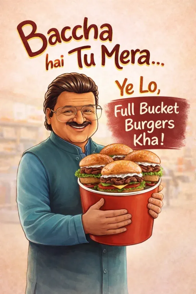 Baccha Hai Tu Mera ChatGPT trend prompt advertisement