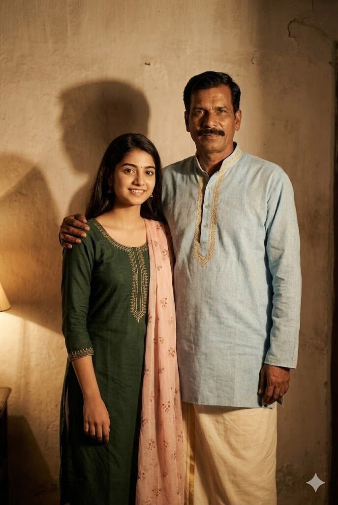 Formal father and daughter Gemini AI photo prompt
