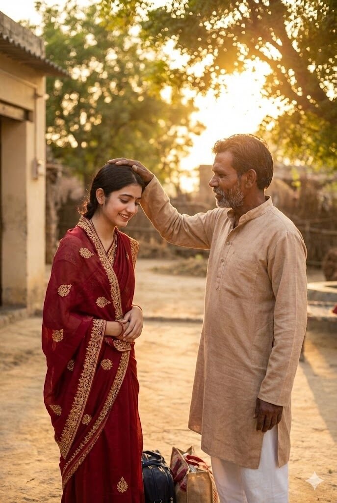 Traditional father and daughter Gemini Instagram prompt