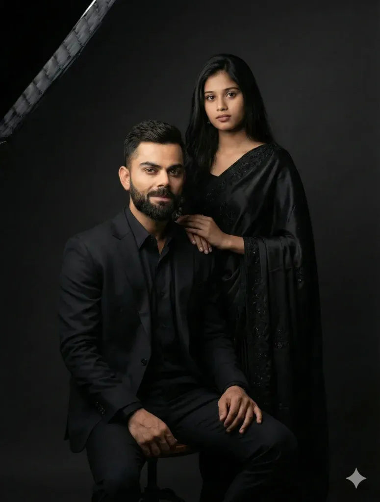 Black-themed brother and sister Gemini studio prompt