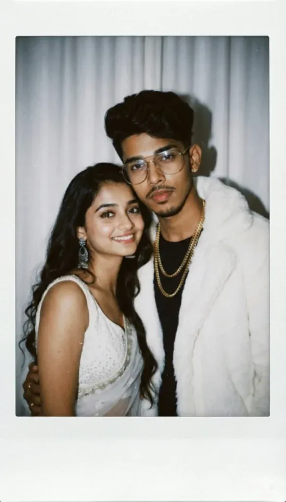 Polaroid-style brother and sister Gemini prompt
