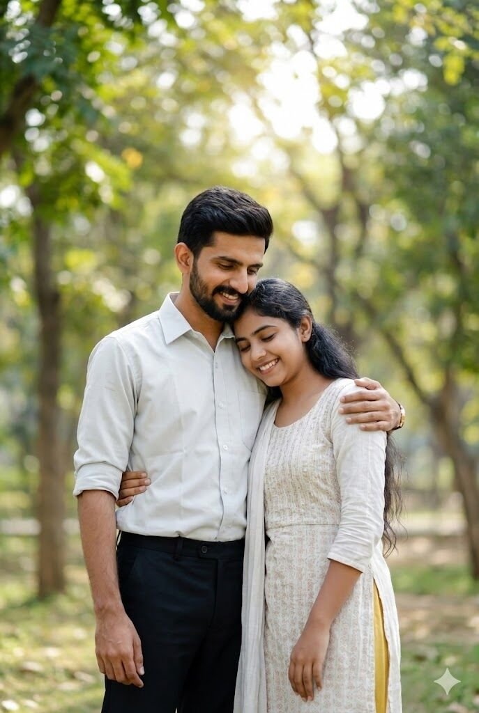 High-resolution father and daughter Gemini photo prompt