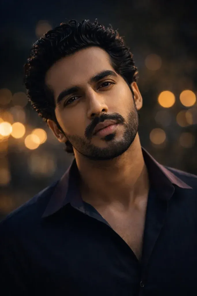 Gemini hair style prompt for men cinematic portrait