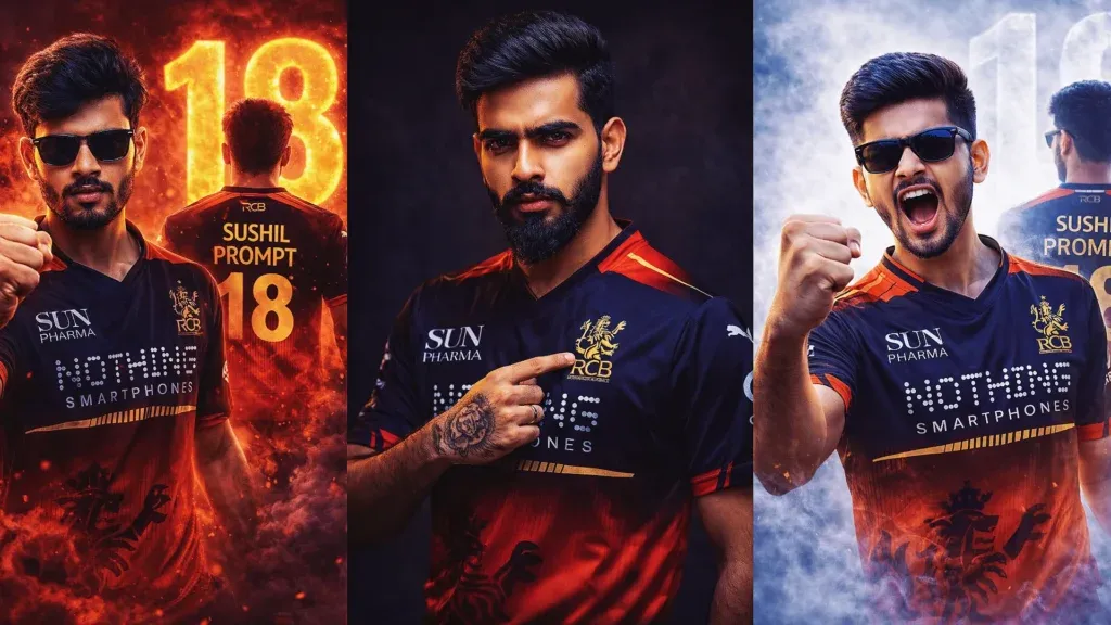 RCB ChatGPT prompt example for viral fan posters
