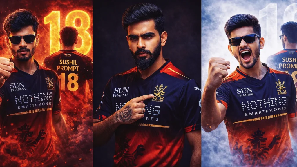 RCB ChatGPT Prompts: 14 Viral Jersey and Fan Poster Ideas